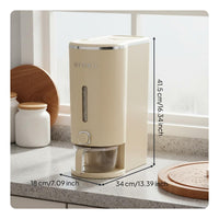 Moisture-Proof Sealed Rice Storage Bin Airtight Seal Sealed Rice Storage Container Single-Press Dispensing for Pantry