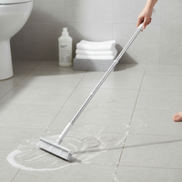 Multi-functional Floor Scrub Brush with Long Handle for Bathroom and Grout Cleaning