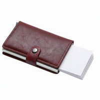 Quick Retrieval Contactless Signal Blocking Blocking Wallet Wear Resistant Metal Card Holder for Men