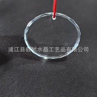 跨境-圣诞节水晶挂牌玻璃挂件-圣诞树吊挂装饰品批发欧式圣诞装饰