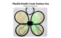 Butterfly Wing Costume Prop Comfortable to Wear Four Lobed Shape Theatrical Accessory for Stage Performance