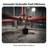 Heavy Duty Automatic Hydraulic Pipe Caliper Adjustable Jaw Electric Pipe Wrench Long-Lasting Enhanced Grip for Maintenance Technicians, Construction Workers, Professionals, Plumbing, Workshop