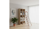 Foldable 4-Step Household Ladder Heavy Duty Folding Step Ladder Non-Slip Feet Comfort Grip Handle for Garage