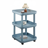 Minimalist Design 2-Tier Rolling Cart Compact Design Side Table Space-Saving Household Furniture Multifunctional for Apartment Dwellers, Prevent Slipping Ice Workers, Living Room, Bedroom, Small Areas, Balcony