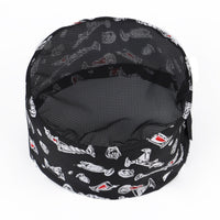 Lightweight Mesh Top Chef Cap Design Flat Top Kitchen Hat Adjustable Strap Catering Skull Cap Multiple Styles for Restaurant