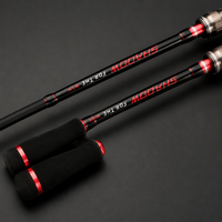 Fishing Rod and Reel Combo, Carbon Fiber Spinning Rod with Double Tip, 110cm Collapsed Length for River Fishing