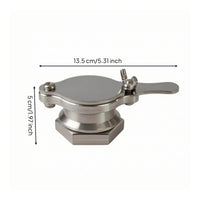 Stainless Steel Honey Extractor Valve Food-Grade Honey Gate with Lever Handle Threaded Beekeeping Outlet Valve Compact for Beekeepers