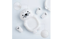 Floating Seal Bath Toy Set Soft Nesting Water Toy Nautical Squeezable Bath Seal Stackable for Toddlers