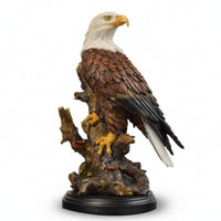 Eagle Figurine with Base Detailed Eagle Figurine Textured for Bookshelf, Office
