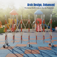 Stainless Steel Arch Expandable Barrier, Mobile Outdoor Fence, Workshop Construction Isolation Guardrail