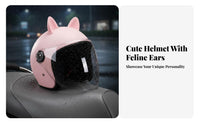 Electric Bike Helmet Four-Season Helmet with Visor Rainproof Visor Ed Headwear for Men, Motorcyclists, Daily Travel, Commuting, Street Riding
