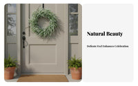 Artificial Greenery Wreath Ready to Hang Artificial Wreath Lifelike Hanging Floral Arrangement for Homeowners, Event Planners, Porch, Wedding, Window