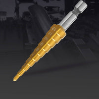 Self-Centering Acoustic Guitar Pickup Installation Tool High Speed Steel Guitar End Pin Hole Drill Precise Positioning 3-12mm Tapered Drill Bit Even Drilling for Luthiers, Guitarists, Instrument Maintenance