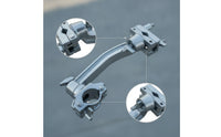 Rotating Drum Frame Connector Clamp Heavy Duty Drum Rack Clamp with Curved Bar Easy to Install Music Hardware Wear-Resistant for Drummers, Percussionists, Stage