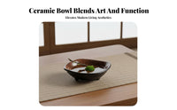 Japanese Flower Arranging Bowl Anti-Slip Ceramic Flower Arranging Dish for Home Stylists, Hobbyists