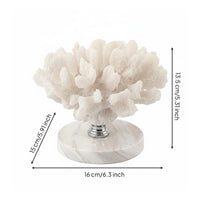 Faux Coral Sculpture Long-Lasting Table Ornament Coastal Design for Study Room