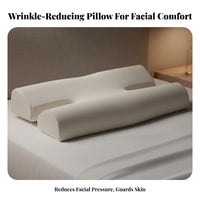 Pressure Relief Design Beauty Sleep Pillow Ergonomic Shape Side Sleeper Face Pillow Breathable for Adults, Back Sleepers, Bedroom, Home