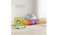 Foldable Cat Tunnel Easy to Clean S-Shaped Cat Tube Multiple Exits for Kittens