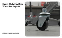 Heavy Duty Floor Lifting Device Universal Joint Floor Lifting Device Caster Wheel for Mechanics, DIY Enthusiasts, Garage, Workshop