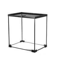 Panoramic View Glass Amphibian Enclosure High Visibility Amphibian Habitat Box Easy to Clean Glass Terrarium Enclosure Ventilated