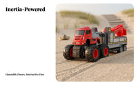 1:43 Scale Truck Model Die-Cast Friction Powered Construction Vehicle Sturdy Alloy Engineering Vehicle Collection for Children, Beach