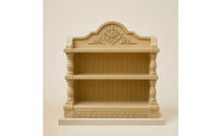 Miniature Display Shelf Vintage Dollhouse Display Shelf Classic Miniature Bookcase for Hobbyists
