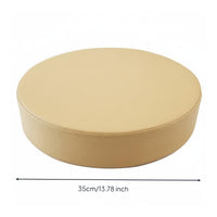 Easy to Clean Round Leather Seat Cushion Waterproof Thick Sponge Stool Pad Non-Slip Round Meditation Cushion Multi-Color Options for Dining Room, Office, Patio