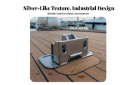 Stainless Steel Door Lock Yacht Cabin Floor Buckle Heavy Duty Stainless Steel Boat Latch for Shipbuilders, DIY Enthusiasts, Ship