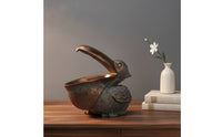 Seabird Figurine Textured Seabird Figurine Bowl Functional Key Holder for Collectors, Bookshelf, Office