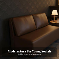 Retro Design mechanical design Bar Set Upholstered Sofa mechanical Dining Booth Set sturdy Construction Pub Furniture Easy to Clean for Cafe Proprietors, Business Owners, Lounge, Coffee Shop, Bistro
