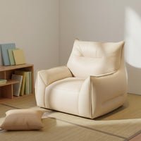 Removable and Washable Single Lazy Sofa High Resilience Little Devil Armchair Ergonomic Design Structured Bean Bag Sofa Wear-Resistant Material for Living Room, Balcony, Playroom