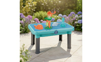 Plastic Beach Table with Accessories Portable Sand and Water Table Compact Toy Hands-on for Children, Garden