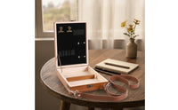 Travel-Ready Wooden Sketchbox with Strap Hand-Carried Sketch Box Easel Foldable Portable Easel with Storage Long-Lasting for Sketchers