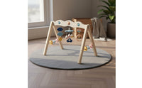 Wooden Baby Play Gym Infant Activity Gym Beech Wood Hanging Play Arch for Infants, Infants