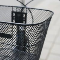 Universal Fit Front Cycle Basket Large Capacity Metal Mesh Bike Basket Heavy Duty Polished Finish for Commuters