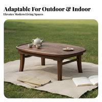 Folding Tea Table Foldable Floor Desk Space-Saving for Camping, Adults, Students