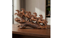 Rearing Horse Sculpture Glossy Finish Rearing Horse Statue Detailed Craftsmanship