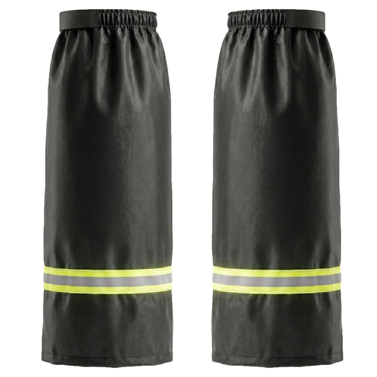 2 Pieces Rain Gaiters Waterproof Gaiters with Reflective Strip Leg Cover Rainproof Apparel Water-Repellent for Cyclists