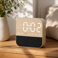 Digital Alarm Clock Radio Large Display Alarm Clock Radio Snooze for Heavy Sleepers, Students