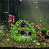 Realistic Detail Aquarium Decor Resin Aquarium Cave, Multi-Entrance Aquarium Decorations for Crustacean Hide, Aquatic Creature Spawning Shelter
