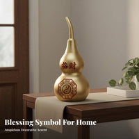 Hollow Copper Gourd Fine Craftsmanship Bagua Good Luck Gourd Feng Shui Wealth Calabash Easy to Clean Chinese Calabash Statue