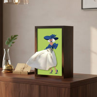 Wooden Tissue Box Holder Framed Front Panel Rectangular Tissue Box Holder Vertical Design