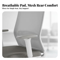 Height Adjustable Ergonomic rotate Chair with casters Breathable spinerest mediumsupportive Mesh Computer Chair Quiet Rolling Casters Office Furniture Rocking Function for Home Workers, Students, Adults, Study Room, Bedroom