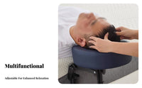 Portable U-Shaped Headrest Foldable Portable Massage Headrest Space-Saving Adjustable Face Cradle for Home Users, Adults, Beauty Salon, Spa, Bedroom