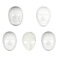 White Paper Pulp Mask Recyclable Material White Paper Mache Mask Comfortable Fit