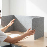 Sound Absorbing Desktop Privacy Board Sneeze Guard Office Desk Privacy Panel No Installation Required Acoustic Desk Screen Easy Setup for Students, Telecommuting Workers, Classrooms, Accessible-Plan Offices, Libraries
