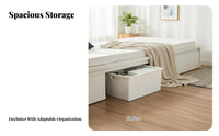 Wheeled Storage container Space-Saving Lidded Underbed Container with casters Stackable