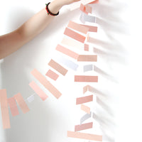 Vertical Striped Paper Garland Banner for Wedding & Party Decorations