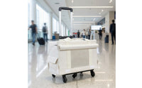 Soft-Sided Rolling Pet Carrier Telescopic Wheeled Pet Carrier Sturdy Retractable for Dog Owners