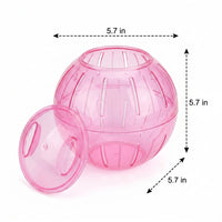 5.7 Inch Clear Hamster Exercise Sphere, Hamster Sphere for Hamster Toys, Hamster Spheres for Dwarf Hamsters, Translucent with Ventilation